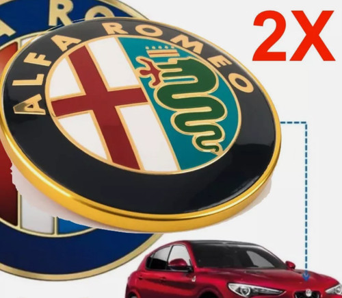 Stemma alfa romeo - 2x,