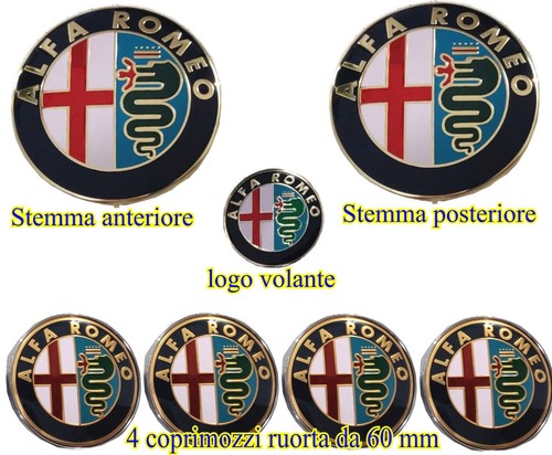 Kit fregio stemmi loghi alfa - kit,